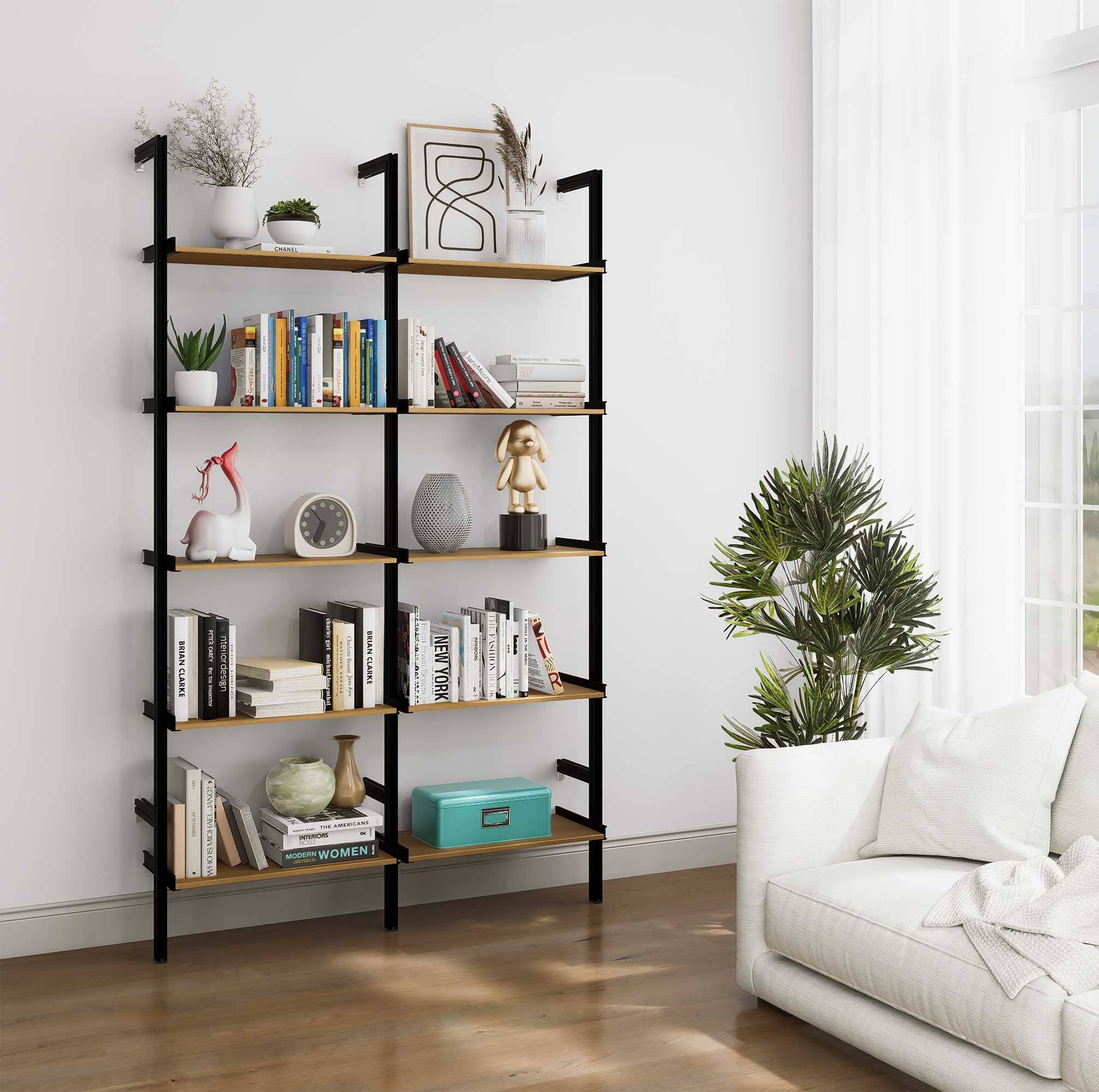 Aluminaire Wood Inspired Modular Shelving - PAL