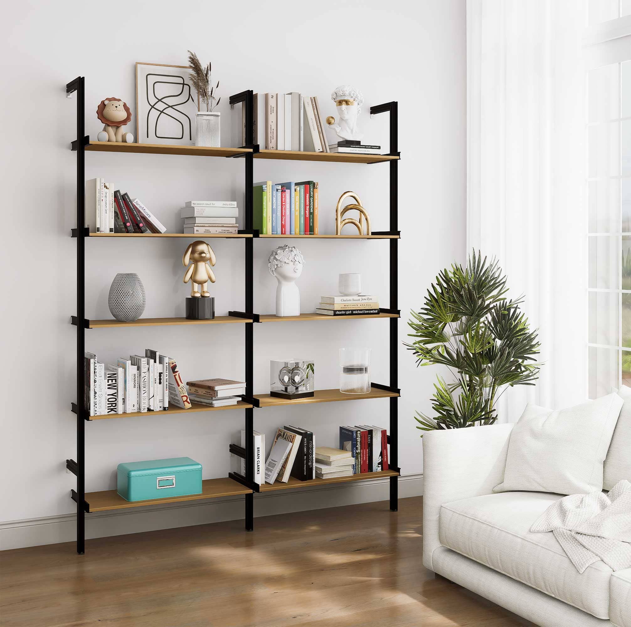 Aluminaire Wood Inspired Modular Shelving - PAL