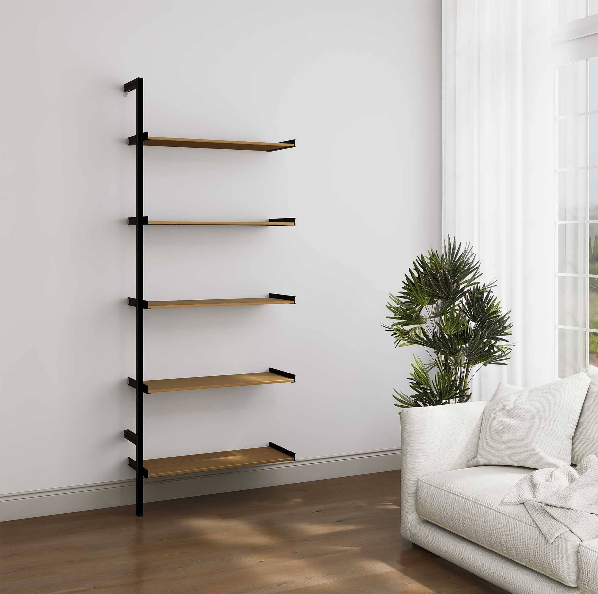 Aluminaire Wood Inspired Modular Shelving - PAL