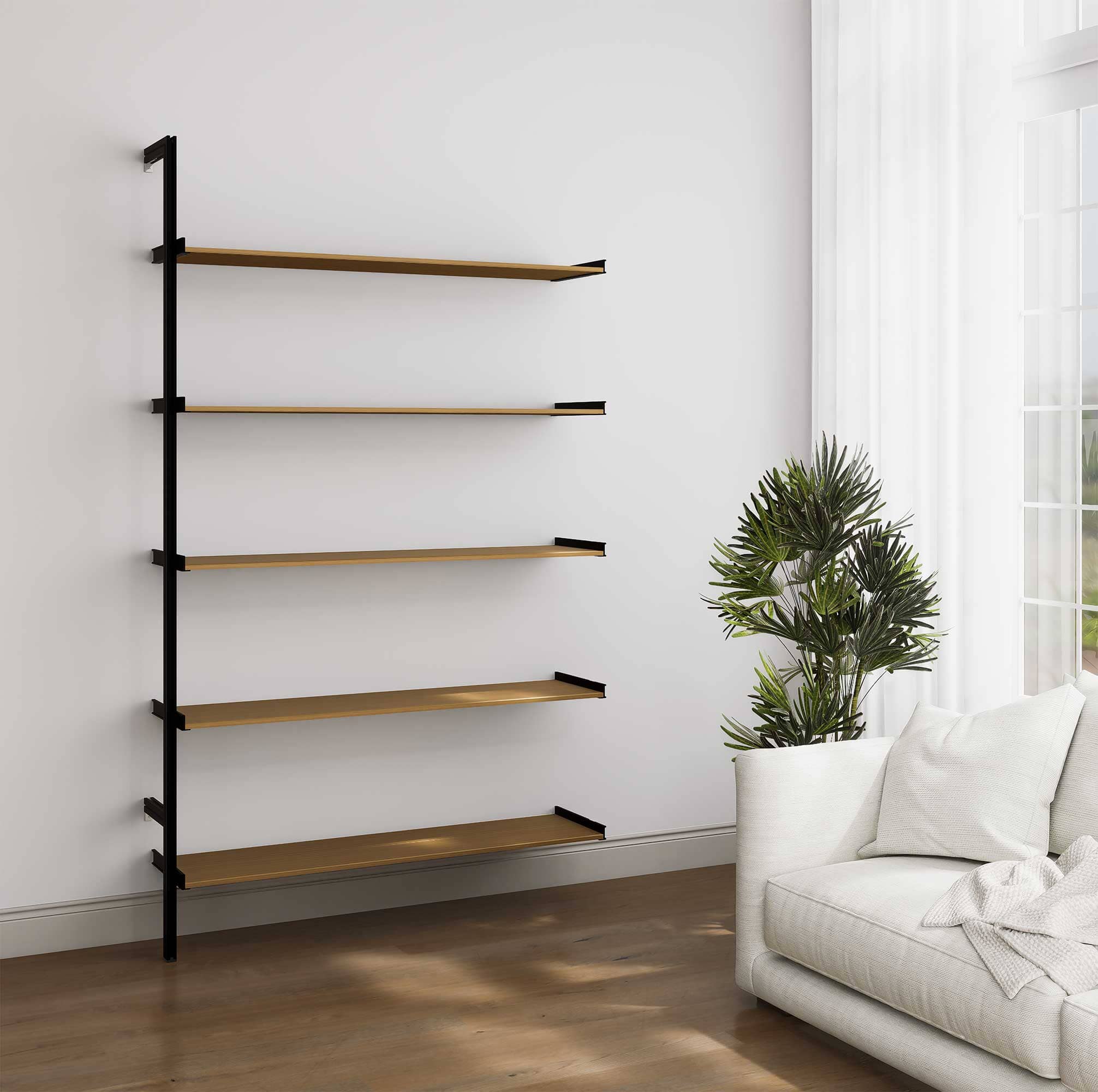 Aluminaire Wood Inspired Modular Shelving - PAL