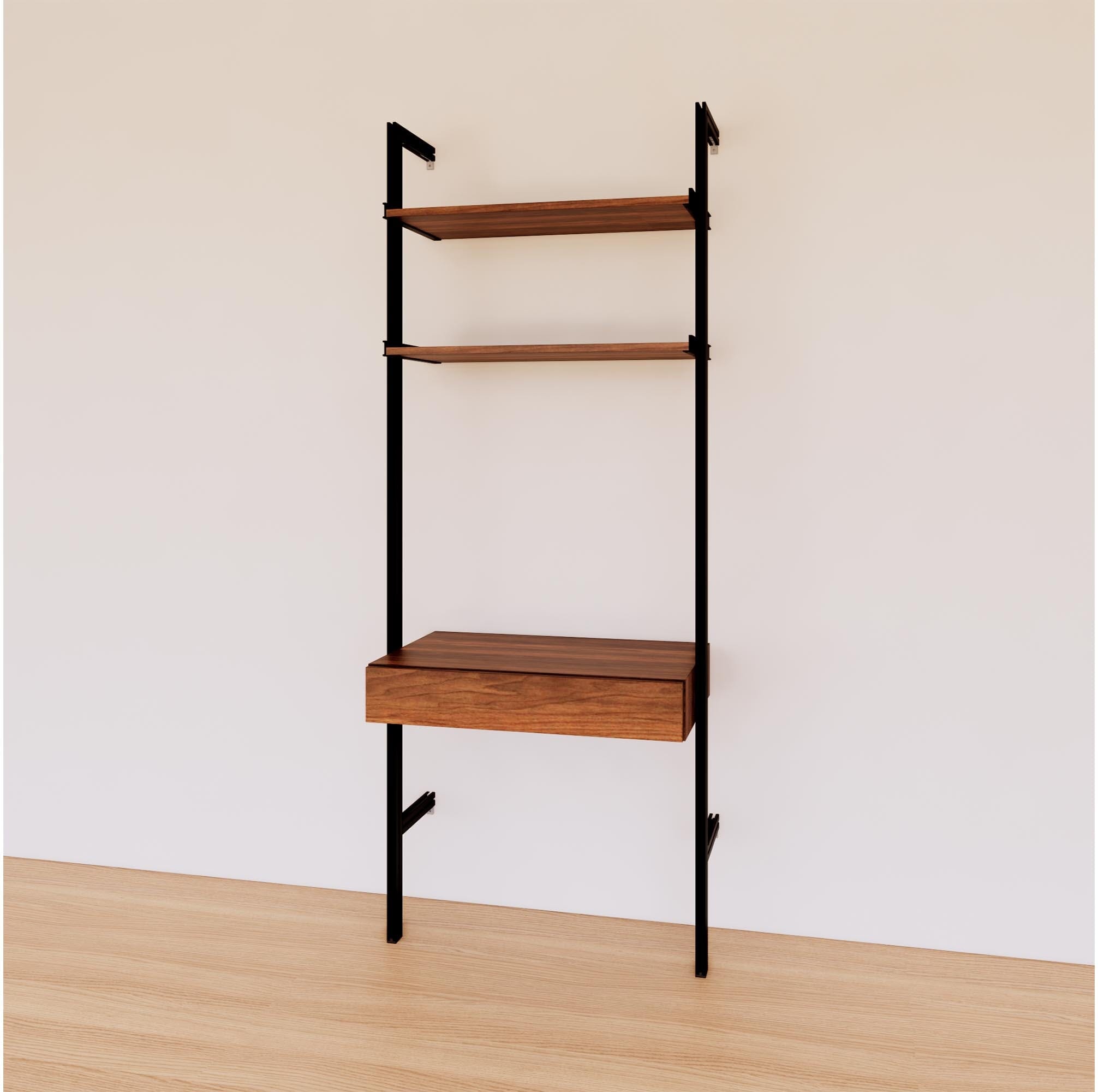 31 Desk Option with Shelves – Modern Shelving