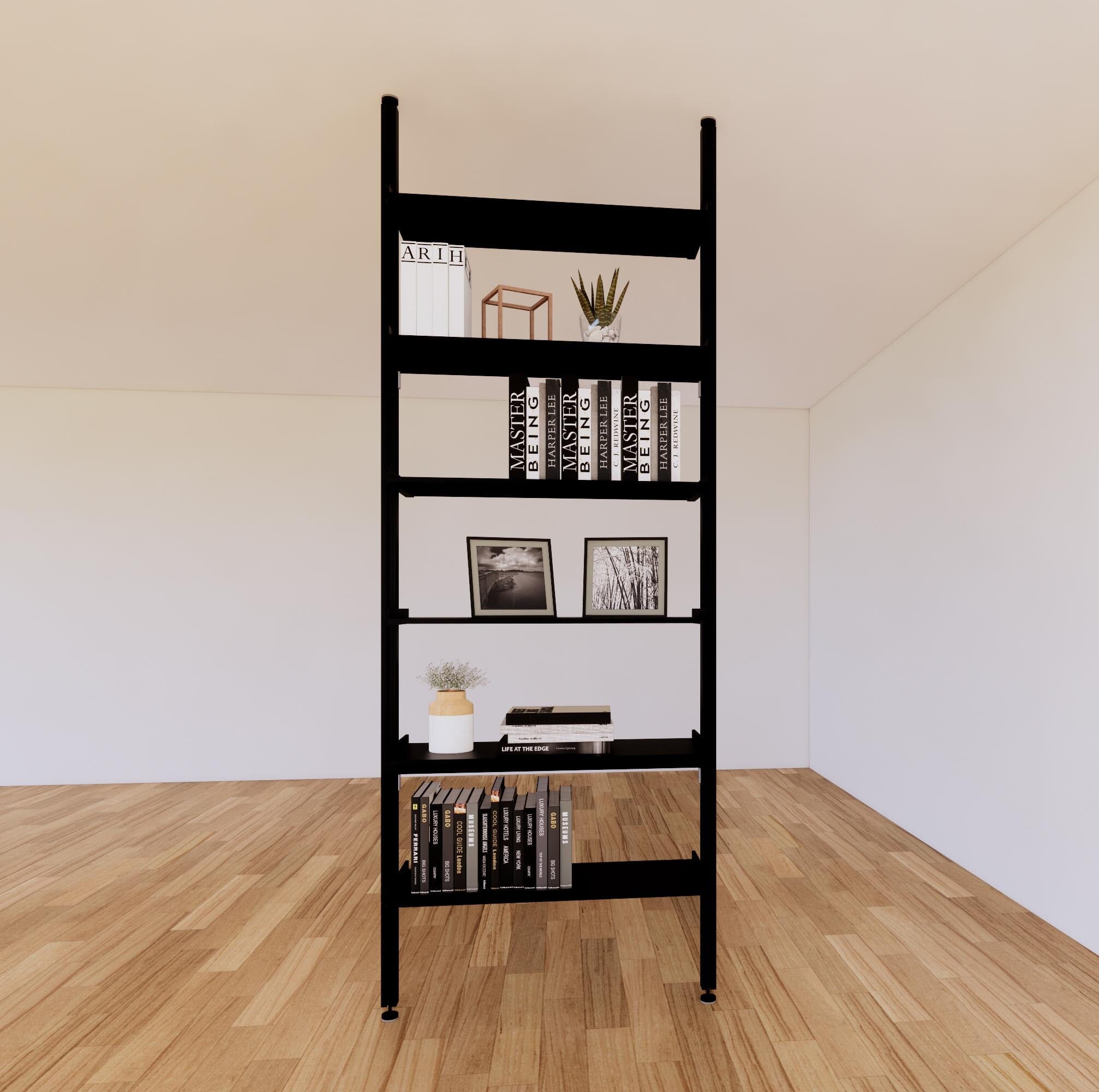 ModShelf Floor to Ceiling Room Divider with Shelves Modern Shelving