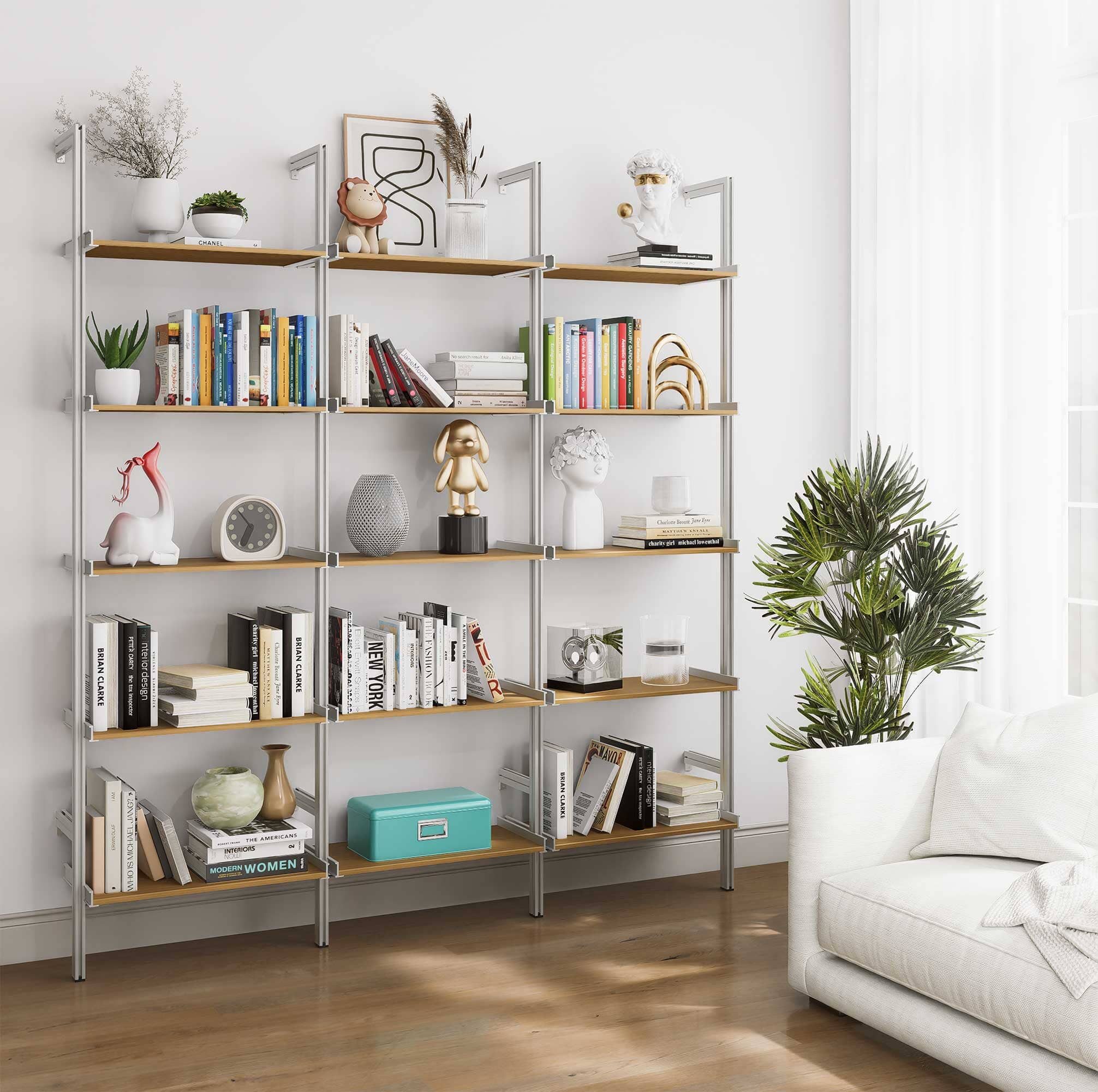 Aluminaire Wood Inspired Modular Shelving - PAL