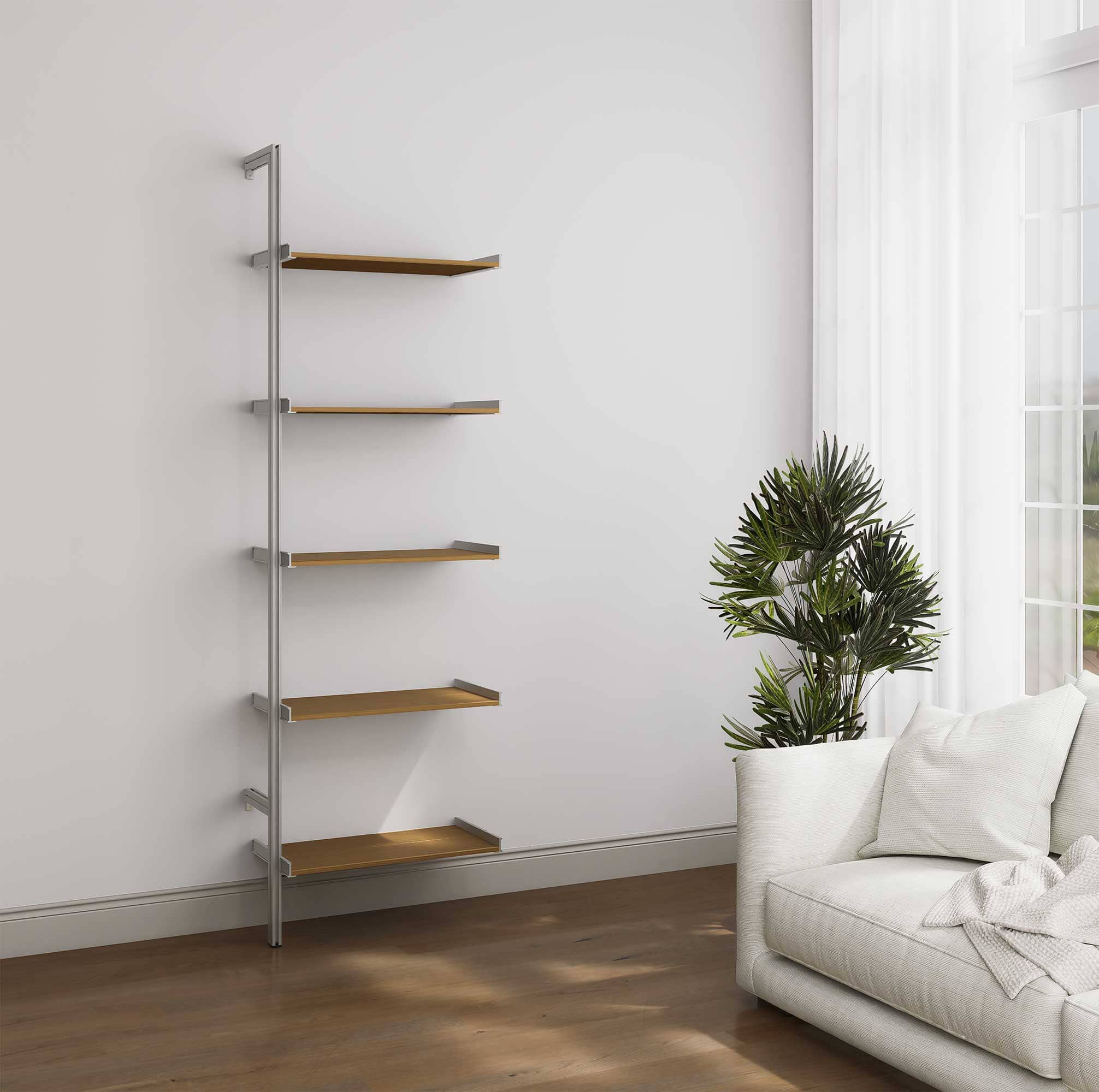 Aluminaire Wood Inspired Modular Shelving - PAL