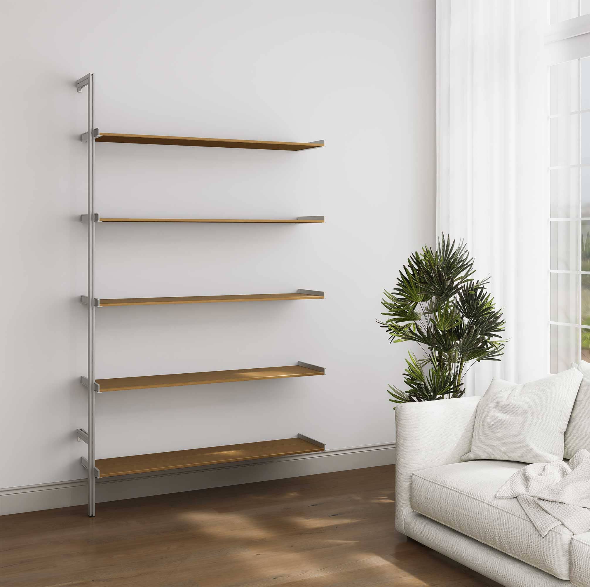 Aluminaire Wood Inspired Modular Shelving - PAL