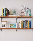 Wall Mounted Shelving Units - 2 Shelf AlumiWood Classic Shelf