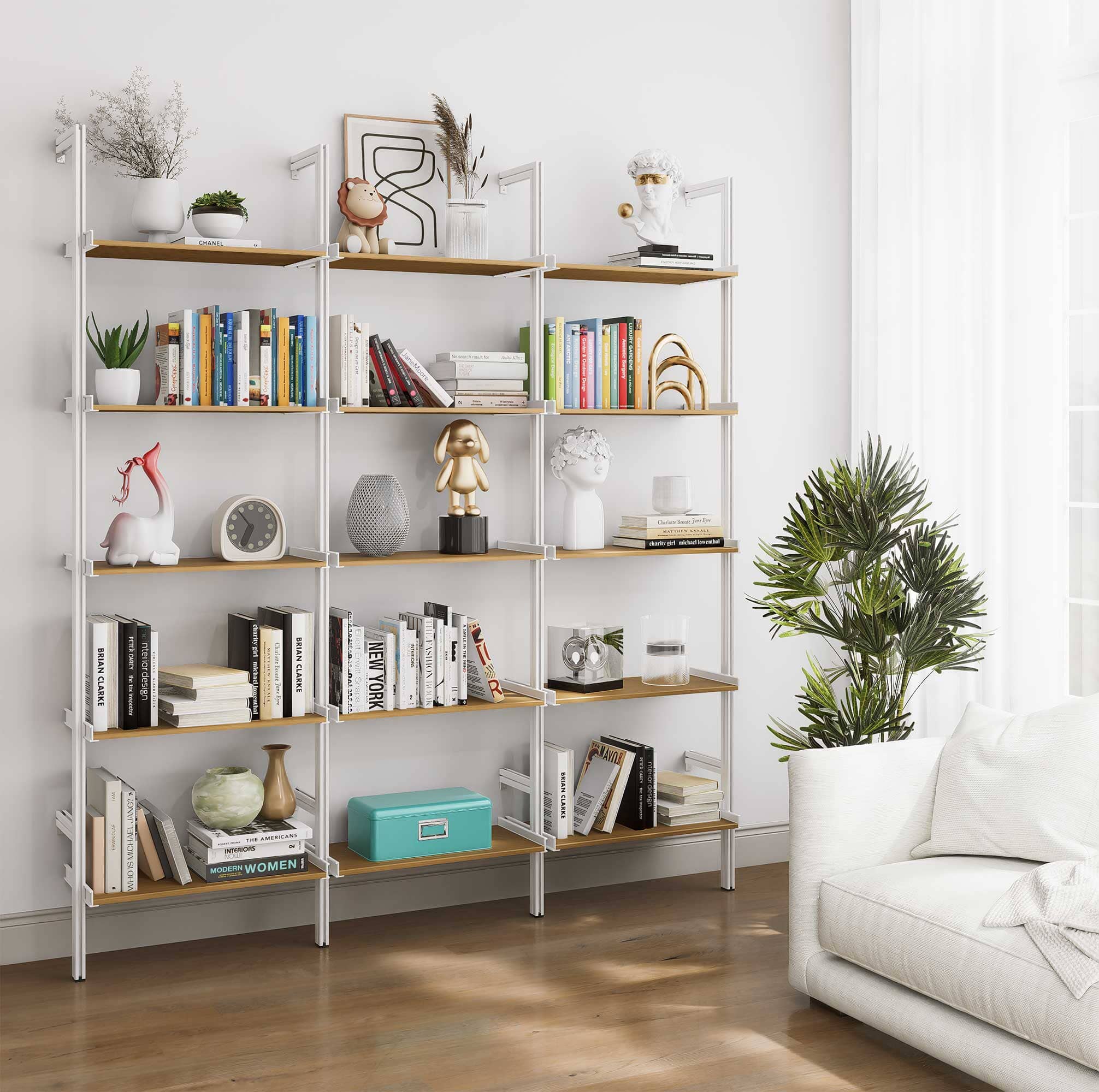 Aluminaire Wood Inspired Modular Shelving - PAL