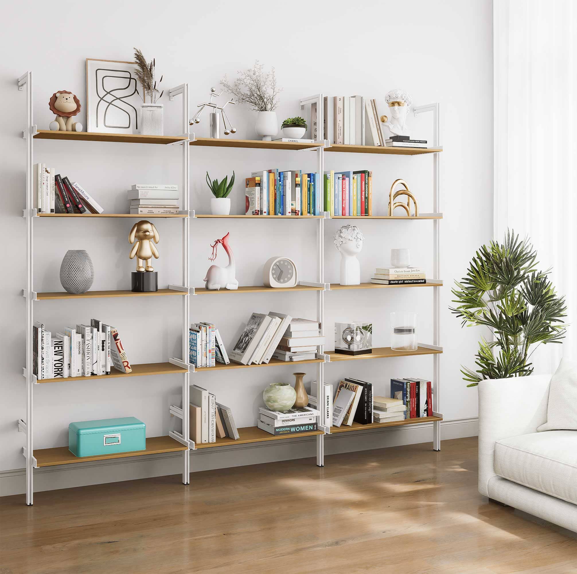 Aluminaire Wood Inspired Modular Shelving - PAL